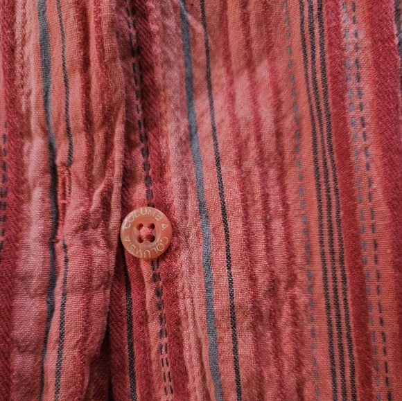 Columbia Red Striped Button-Up Shirt Size S - Picture 7 of 7